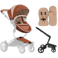 Коляска Mima Xari black шасі Black BB стартовий набір Camel