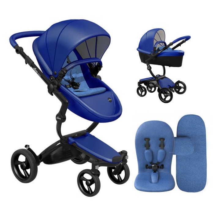 Stroller Mima Xari Royal Blue chassis Black BB starter pack Denim Blue
