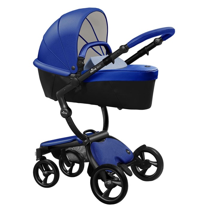 Stroller Mima Xari Royal Blue chassis Black BB starter pack Pixel Blue