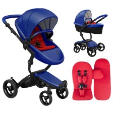 Stroller Mima Xari Royal Blue chassis Black BB starter pack Ruby Red