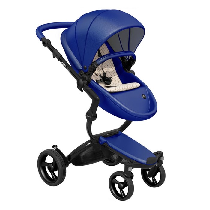 Stroller Mima Xari Royal Blue chassis Black BB starter pack Sandy Beige