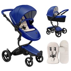 Stroller Mima Xari Royal Blue chassis Black BB starter pack Sandy Beige