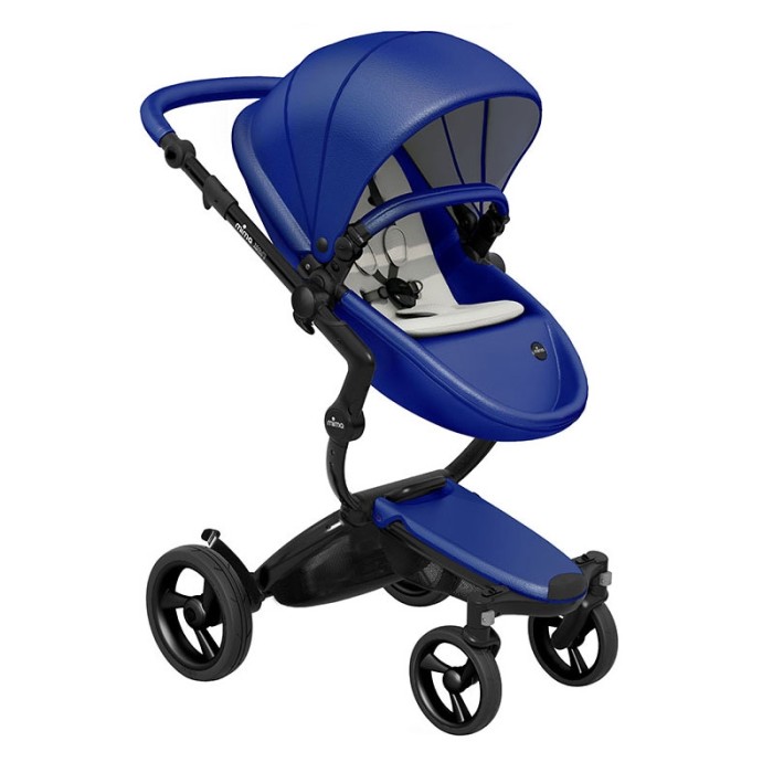Stroller Mima Xari Royal Blue chassis Black BB starter pack Stone White