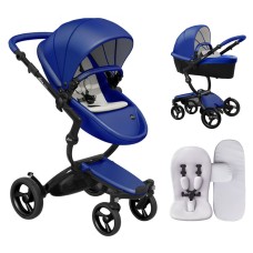 Stroller Mima Xari Royal Blue chassis Black BB starter pack Stone White