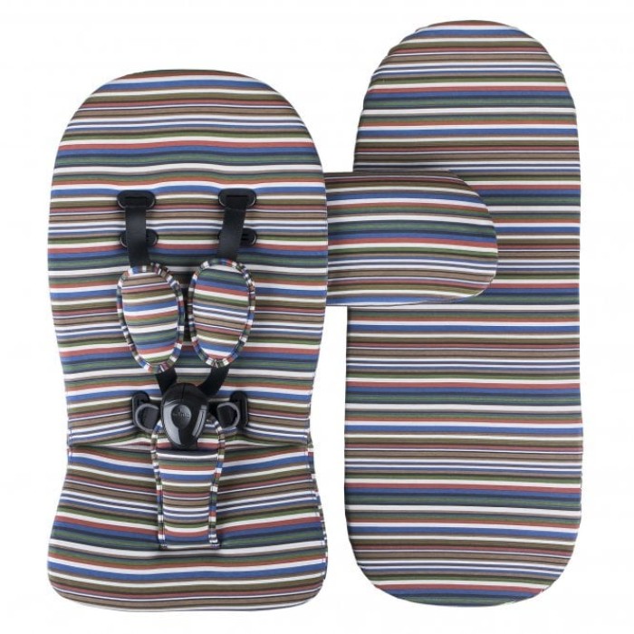 Коляска Mima Xari Latte шасі Black BB стартовий набір Autumn Stripes