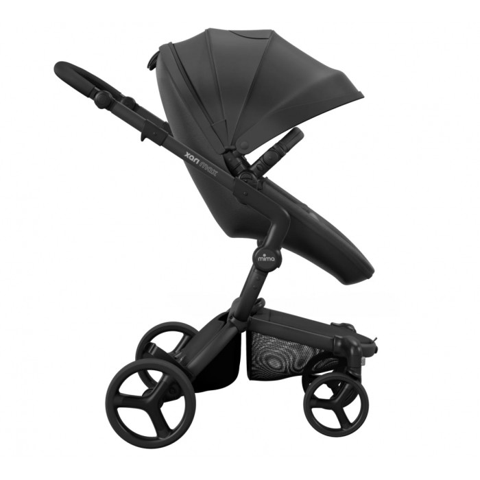 Прогулянкова коляска Mima Xari Max black шасі Black стартовий набір Ruby Red