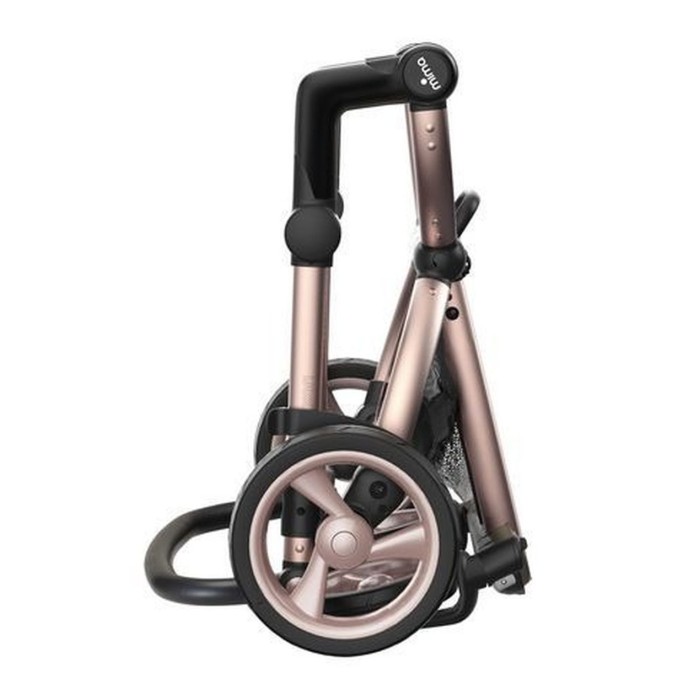 Коляска Mima Xari black шасі Rose Gold стартовий набір Black&White