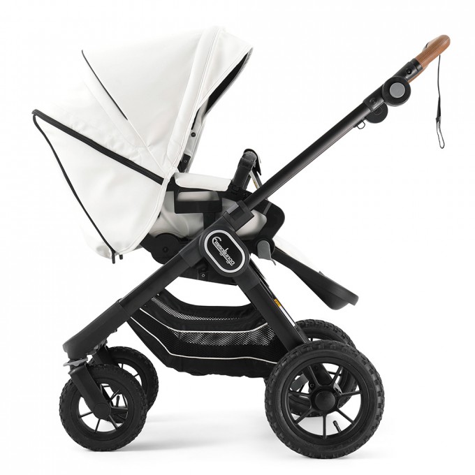 husdyr Have en picnic Snuble Stroller Emmaljunga NXT90 Black Outdoor Air FLAT White Leatherette Eco
